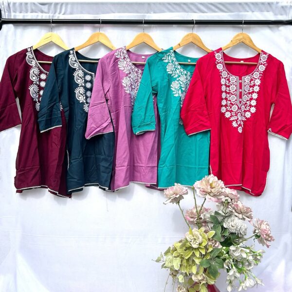 Embroidery Shorts Kurties