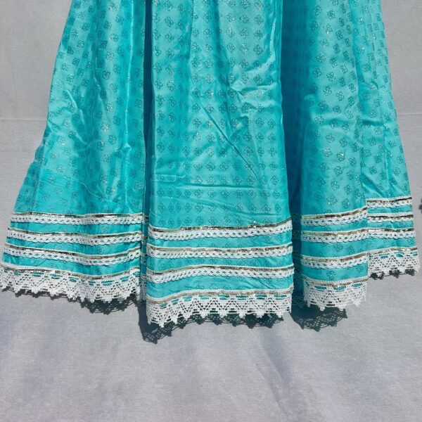 Elegant Embroidered Cotton Frock - Image 11
