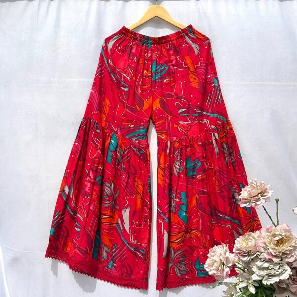 Stylish Printed Kurti & Sharara Set with Dupatta