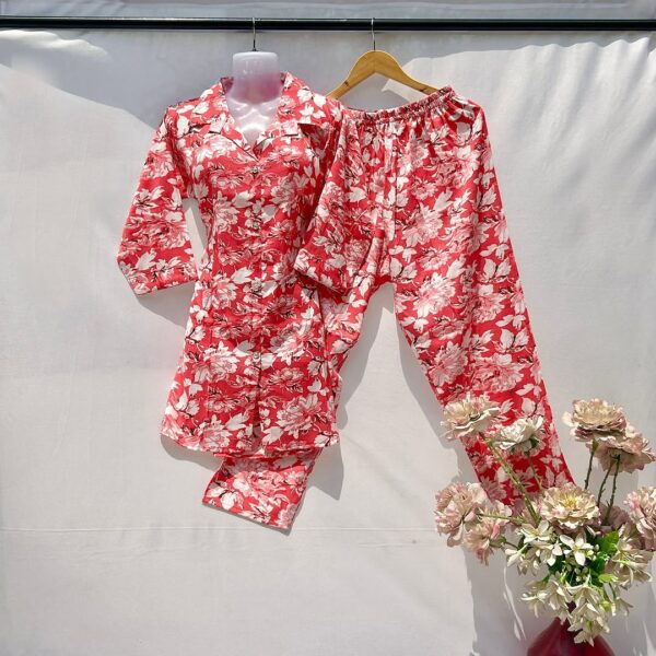 Floral Printed Cotton Coat s Set for Women – Summer Wear | Coat Set - Image 5