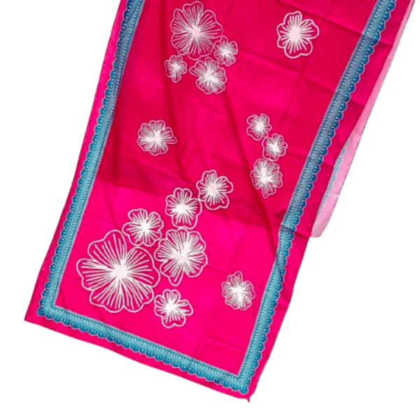 Pink floral kurti set with green pants and printed dupatta from Twixica in Delhi